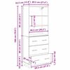 vidaXL Highboard Star&eacute; drevo 69,5 x 34 x 180 cm Kompozitn&eacute; drevo
