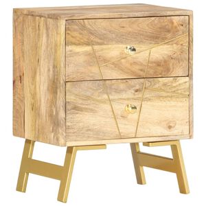 vidaXL Nočn&yacute; stol&iacute;k 40x30x50 cm mas&iacute;vne mangovn&iacute;kov&eacute; drevo