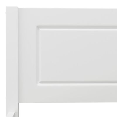 vidaXL Posteľný rám borovicový masív biely 180x200 cm