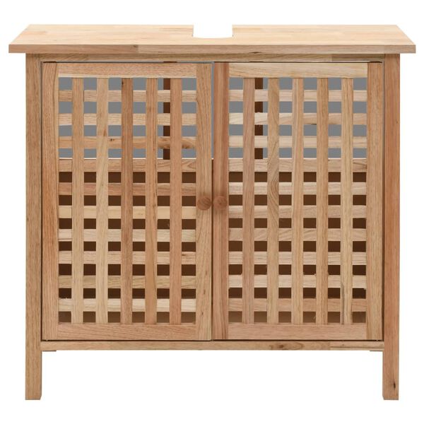 vidaXL Kúpeľňová skrinka z masívneho orechového dreva 66x29x61 cm