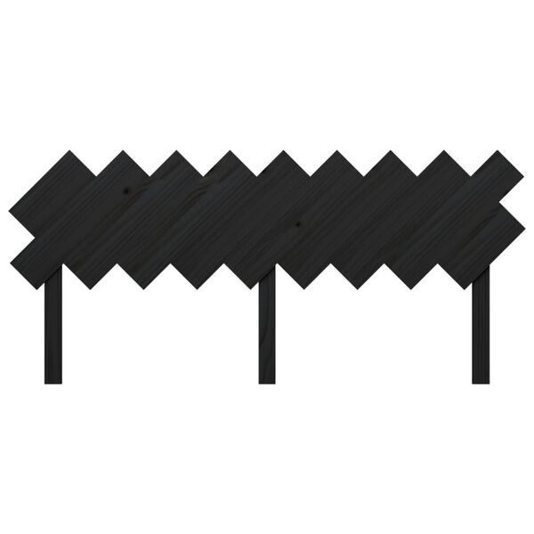 vidaXL Čelo postele čierne 178x3x80,5 cm masívna borovica