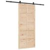 vidaXL Posuvn&eacute; dvere Pr&iacute;rodn&aacute; 90 x 208 cm Borovicov&yacute; mas&iacute;v