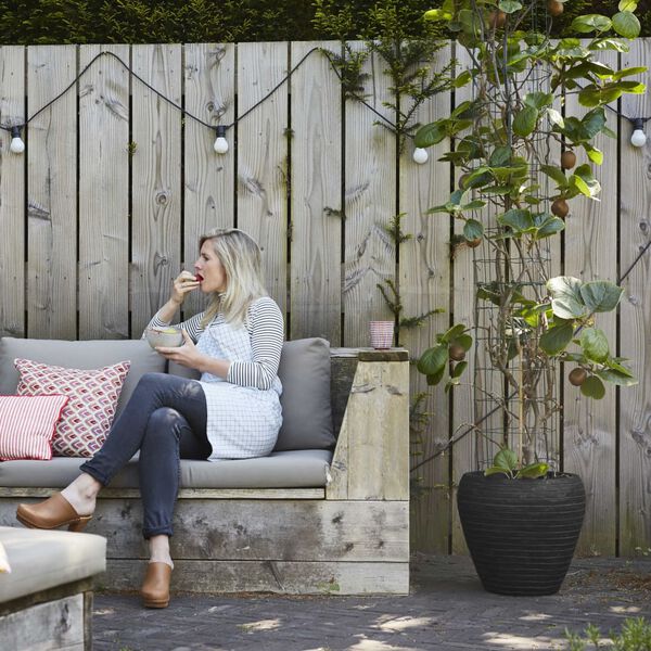 Capi Váza Nature Row zúžená 42x38 cm čierna KBLRO362