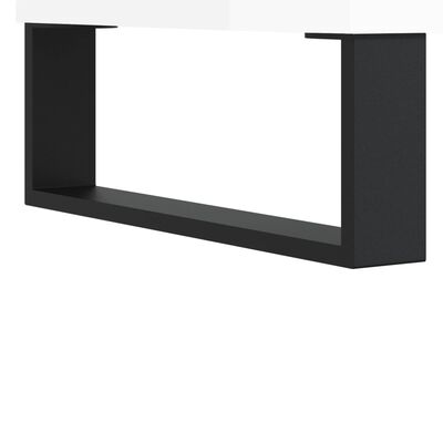 vidaXL Konferenčný stolík lesklý biely 80x80x36,5 cm spracované drevo