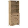 vidaXL Highboard Remeseln&yacute; dub 69,5 x 34 x 180 cm Kompozitn&eacute; drevo