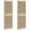 vidaXL Skř&iacute;ňov&eacute; dvere s dverami 2 pcs Pr&iacute;rodn&aacute; 49,5 x 2,1 x 140,5 cm