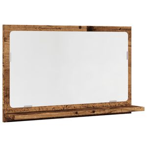 vidaXL K&uacute;peľňov&aacute; skrinka star&eacute; drevo 60x11x37 cm kompozitn&eacute; drevo