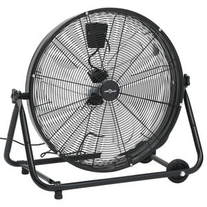 vidaXL Priemyseln&yacute; bubnov&yacute; ventil&aacute;tor 60 cm 172,5 W, čierny
