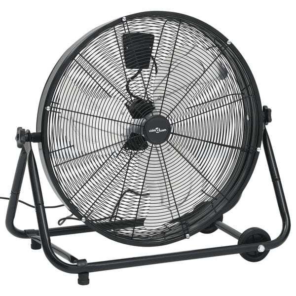 vidaXL Priemyseln&yacute; bubnov&yacute; ventil&aacute;tor 60 cm 172,5 W, čierny