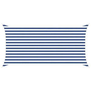 vidaXL Slnečn&aacute; plachta Modr&aacute; a biela 4 x 2 m 100% polyester Oxford