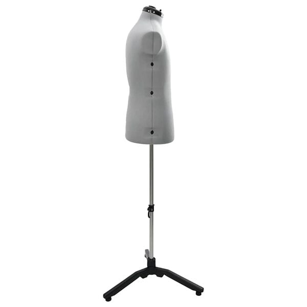 vidaXL Nastaviteľný formulár šiat pre ženy Sivá 37.5-45.5 palca látka