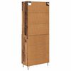 vidaXL Highboard so z&aacute;suvkou 2 pcs Star&eacute; drevo Kompozitn&eacute; drevo