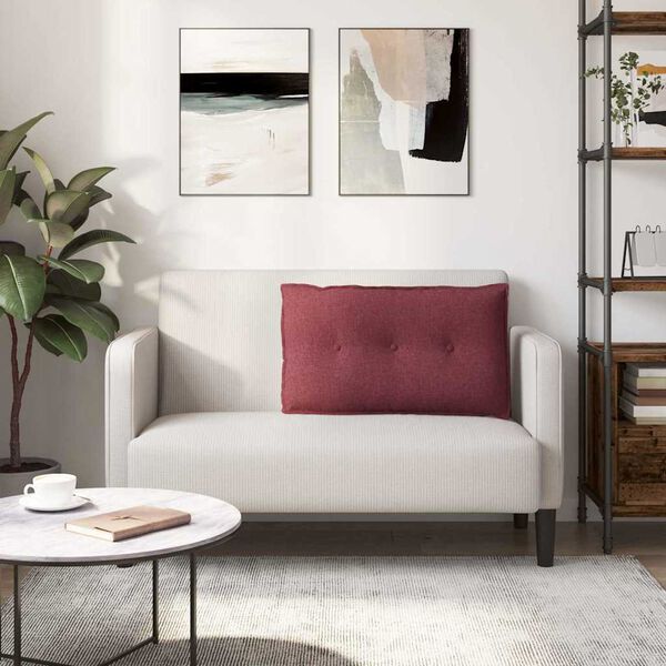 vidaXL Podu&scaron;ka na chrb&aacute;t V&iacute;no červen&eacute; 80 x 19 x 50 cm l&aacute;tka