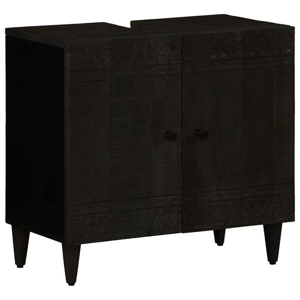 vidaXL 2-dielna s&uacute;prava k&uacute;peľňov&eacute;ho n&aacute;bytku mangovn&iacute;kov&eacute; drevo