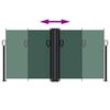 vidaXL Zaťahovacia bočn&aacute; mark&iacute;za, tmavozelen&aacute; 120x600 cm
