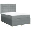 vidaXL Boxspring posteľ s matracom bledosiv&aacute; 140x200 cm l&aacute;tka