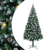 vidaXL Umel&yacute; vianočn&yacute; stromček Zelen&aacute; 240 cm PVC a Oceľ a Plast