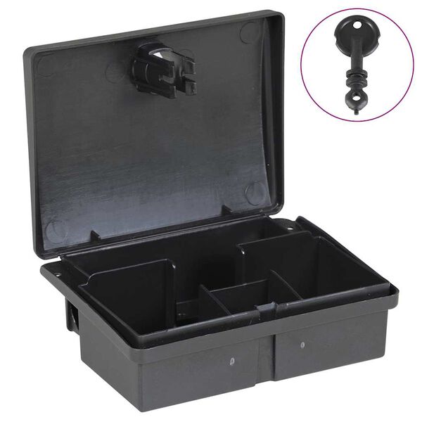 vidaXL Pasce na my&scaron;i 20 ks čierna 13x10x4 cm