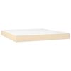 vidaXL Posteľn&yacute; r&aacute;m boxspring s matracom kr&eacute;mov&yacute; 180x200 cm l&aacute;tka