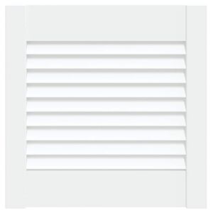 vidaXL Lamelov&eacute; dvere s dverami Biela 39,5 x 39,4 cm Borovicov&yacute; mas&iacute;v