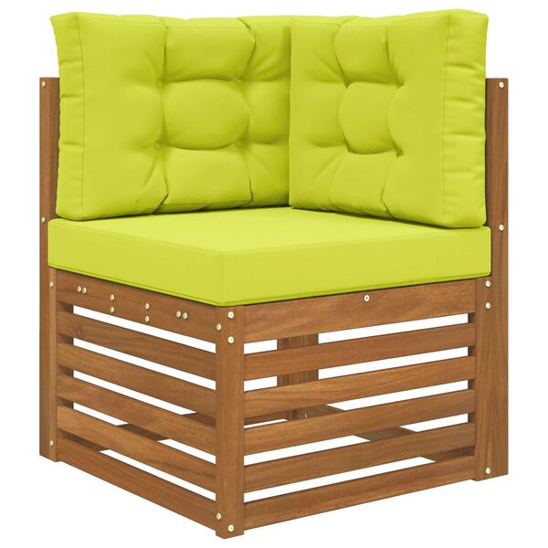 vidaXL Vank&uacute;&scaron; na vonkaj&scaron;iu pohovku 3 pcs Zelen&aacute; Polyester