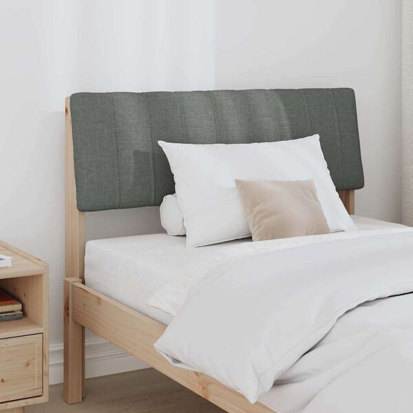 vidaXL Čal&uacute;nen&eacute; čelo postele Tmavo &scaron;ed&aacute; 90 cm Mas&iacute;vne borovicov&eacute; drevo