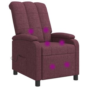 vidaXL Mas&aacute;žne relaxačn&eacute; kreslo Fialov&aacute; L&aacute;tka
