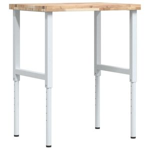 vidaXL Pracovn&yacute; st&ocirc;l 80x60x(73-99,5) cm mas&iacute;vna ak&aacute;cia obdĺžnik