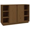 vidaXL Komoda medovohned&aacute; 120x35x80 cm borovicov&yacute; mas&iacute;v