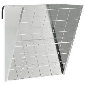 vidaXL Visac&iacute; feeder na seno Strieborn&aacute; 61 x 33 x 66 cm 5 kg