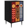 vidaXL Nočn&yacute; stol&iacute;k ESSEN Čierny dub 36 x 33 x 61 cm Kompozitn&eacute; drevo