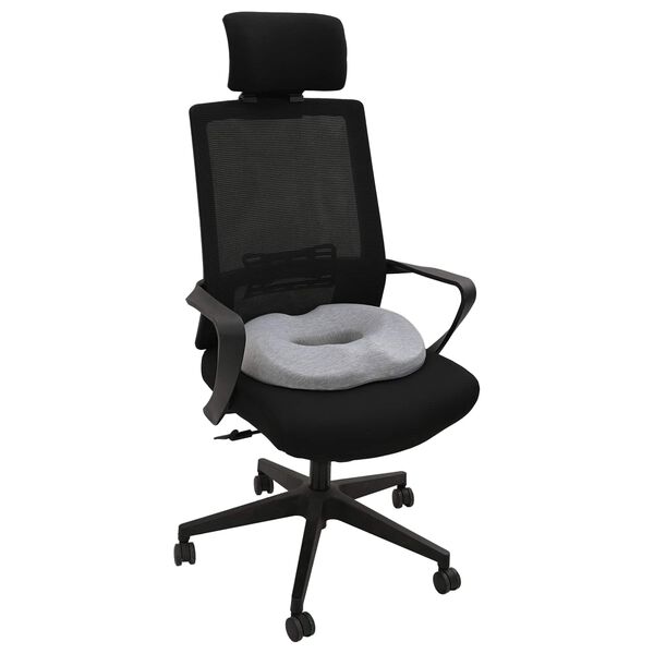 vidaXL Podložka na sedadlo Svetlosiv&aacute; 42 x 36,5 x 8 cm Pam&auml;ťov&aacute; pena