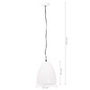 vidaXL Industriálna závesná lampa 25 W biela 32 cm okrúhla E27