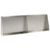 vidaXL Oporn&yacute; m&uacute;r 2 ks 60 x 12 x 40 cm Nehrdzavej&uacute;ca oceľ Strieborn&aacute;