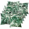 vidaXL Poťah na podložku 12 pcs HEERLEN Vzor s listami 50 x 50 cm
