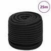 vidaXL Lodn&eacute; lano čierne 16 mm 25 m polypropyl&eacute;n