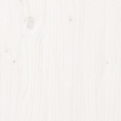 vidaXL Komoda biela 140x35x80 cm borovicový masív