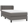 vidaXL Boxspring posteľ s matracom sivá 90x200 cm umelá koža
