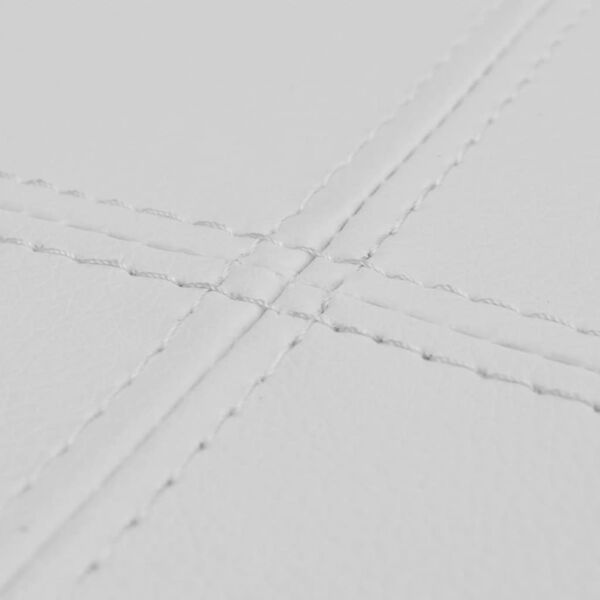 Lavica z vysoko kvalitnej bielej umelej kože