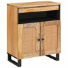vidaXL Serv&iacute;rovacia skriňa Hned&aacute; 60 x 33 x 75 cm Mas&iacute;vne mango drevo