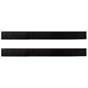 vidaXL Samolepiace tesnenia dver&iacute; s kefou 2 pcs Hned&aacute; 100 cm