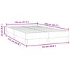 vidaXL Posteľný rám boxspring bez matracom tmavosivý 120x210 cm zamat