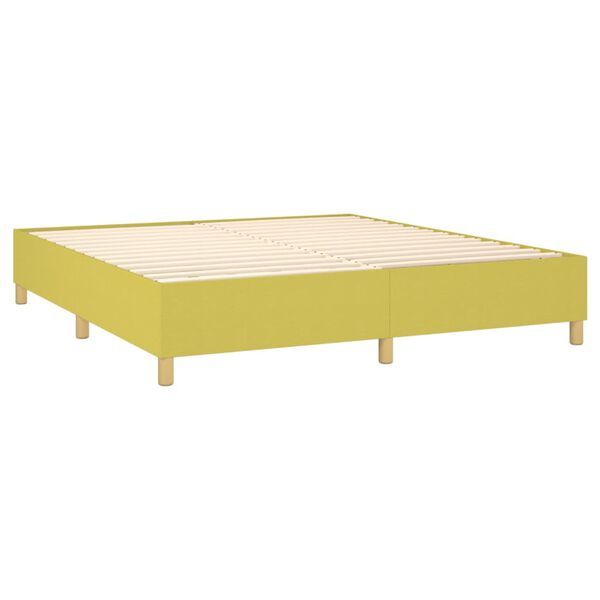 vidaXL Boxspring posteľ s matracom zelen&aacute; 180x200 cm l&aacute;tka