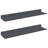 vidaXL Z&aacute;vesn&aacute; polica N&aacute;stenn&yacute; 2 pcs Antracit 40 x 8,5 x 2,5 cm Oceľ