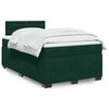 vidaXL Boxspring posteľ s matracom, tmavozelen&aacute; 120x190cm, zamat