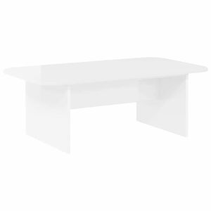vidaXL Konferenčn&yacute; stol&iacute;k Vysok&yacute; lesk bielej 93 x 53 x 33 cm
