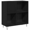 vidaXL Skrinka na gramof&oacute;nov&eacute; platne Čierny dub 85 x 38 x 89 cm