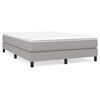 vidaXL Posteľn&yacute; r&aacute;m s boxspringom bledosiv&yacute; 140x200 cm l&aacute;tka