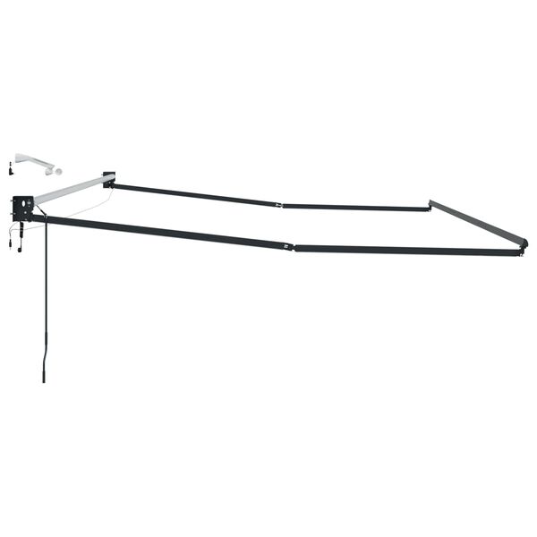 vidaXL Elektrick&yacute; automatick&yacute; r&aacute;m mark&iacute;zy Antracit 4 x 2 m Hlin&iacute;k