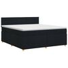 vidaXL Posteľ boxspring s matracom Čierna 140 x 190 cm L&aacute;tka